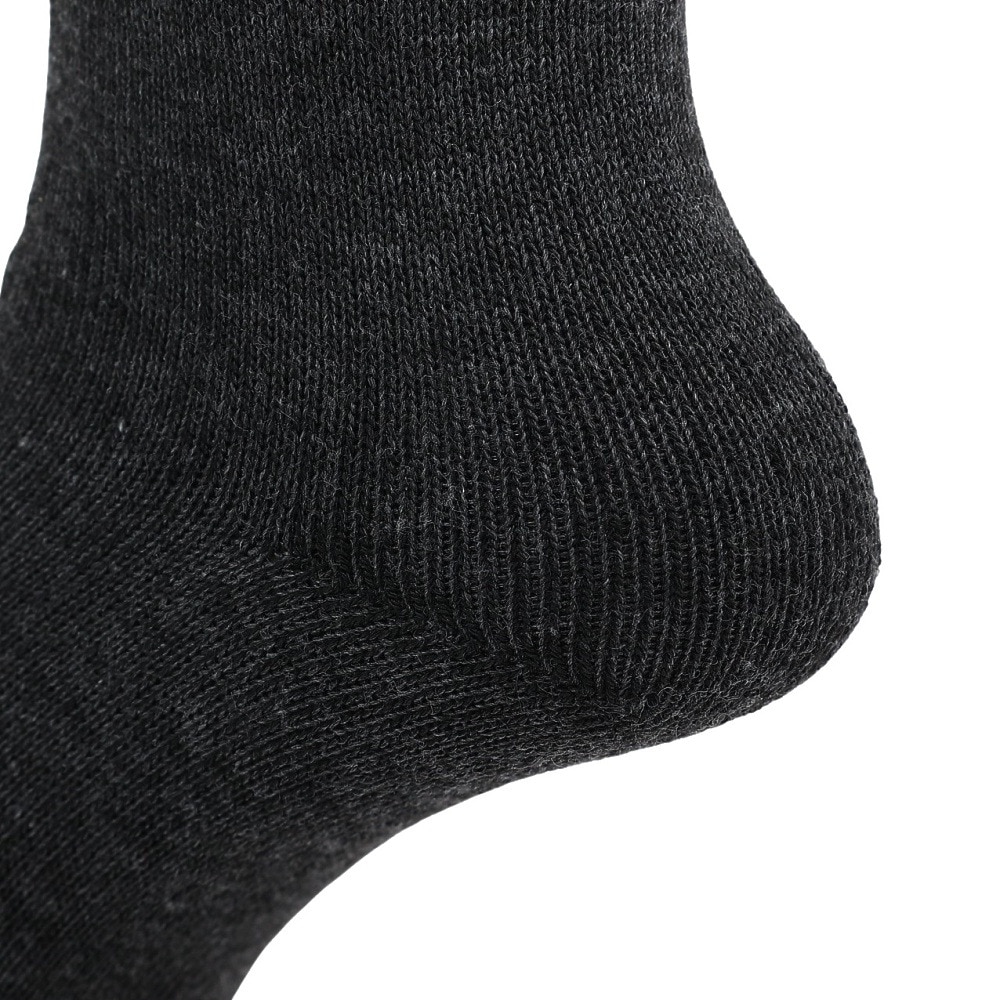 クー（Coo.）（レディース）3層構造 2足組 クルー丈 ソックス 895Q4GSA0081 GRY 22-25cm