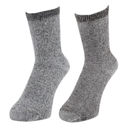(レディース)3層構造 2足組 クルー丈 ソックス 895Q4GSA0083 BRN 22-25cm