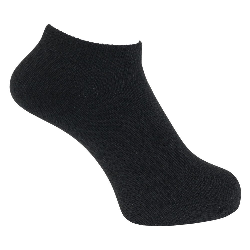 クー（Coo.）（レディース）ソックス 2足組 3層 ショート 895Q3OK0297 BLK