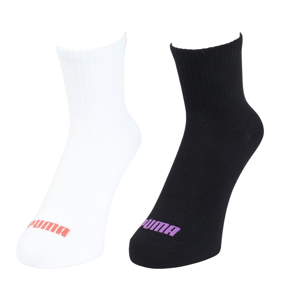プーマ（PUMA）（レディース）ハート ST ソックス 2足組 3563094-BK