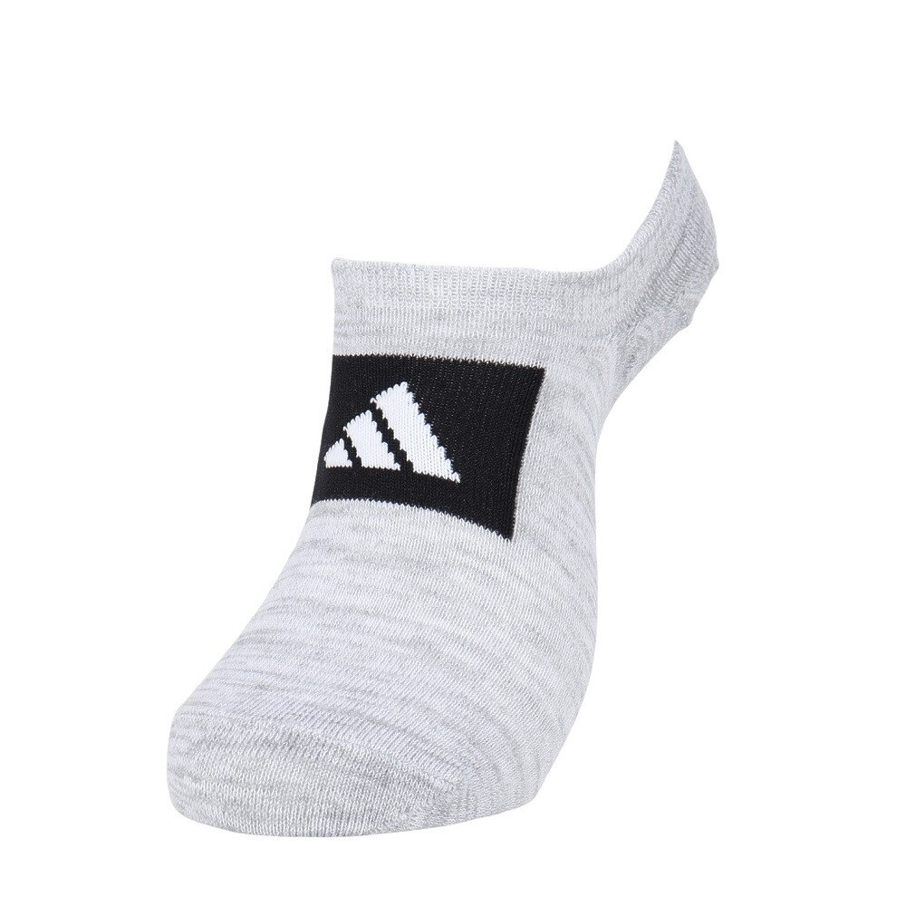 アディダス（adidas）（レディース）ソックス 靴下 2足組 2P SOCKSSOCKSLGTGRE グレー/黒 Sサイズ(23-25cm) ODW13-KK8061 スニーカー丈 セット