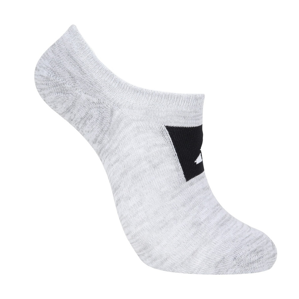 アディダス（adidas）（レディース）ソックス 靴下 2足組 2P SOCKSSOCKSLGTGRE グレー/黒 Sサイズ(23-25cm) ODW13-KK8061 スニーカー丈 セット