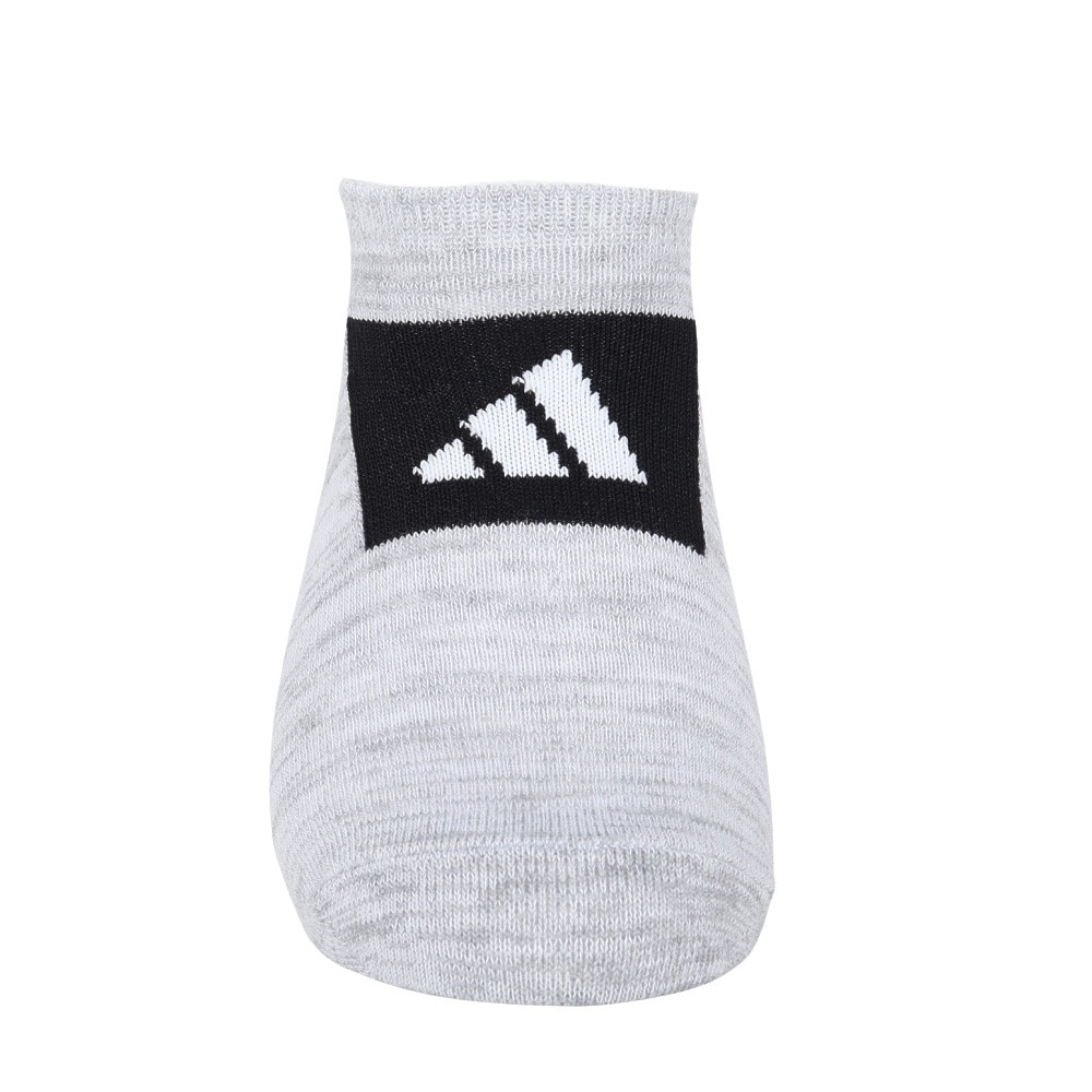 アディダス（adidas）（レディース）ソックス 靴下 2足組 2P SOCKSSOCKSLGTGRE グレー/黒 Sサイズ(23-25cm) ODW13-KK8061 スニーカー丈 セット