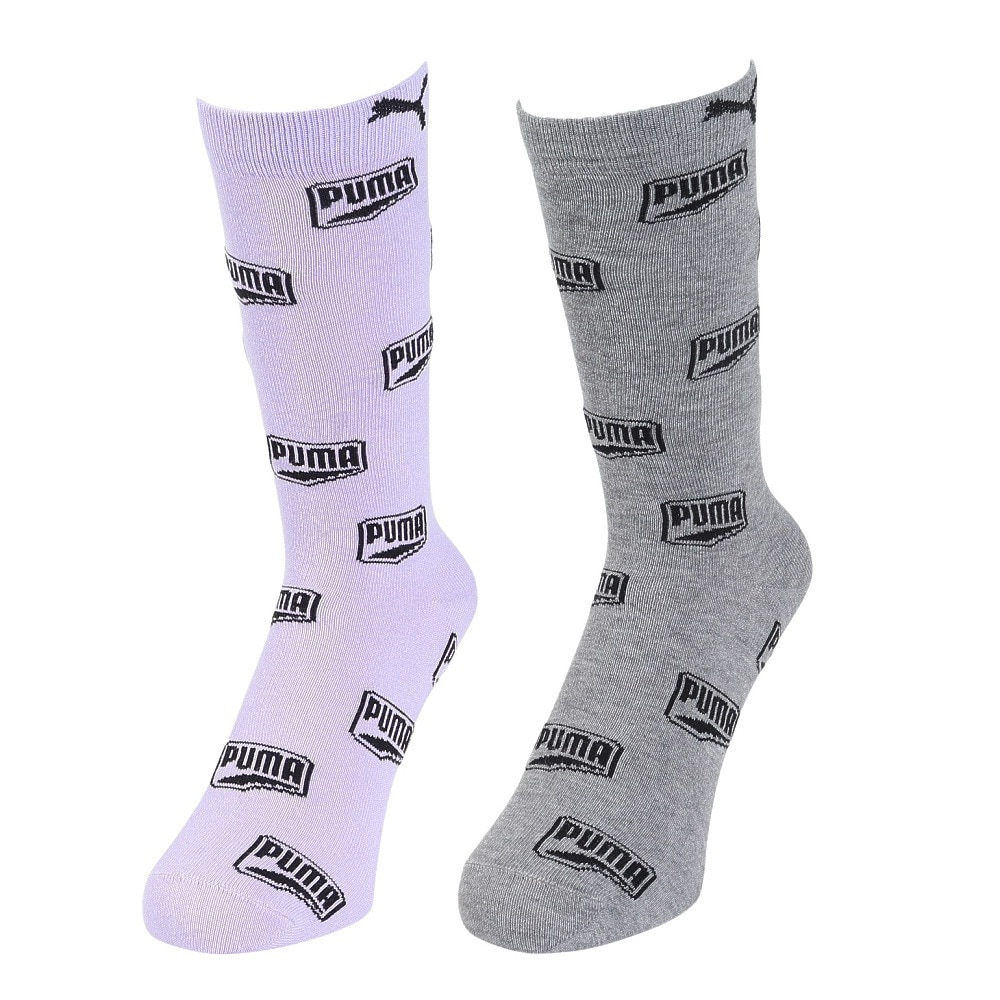 プーマ（PUMA）（レディース）総ロゴ HS ソックス 2足組 3563098-PP