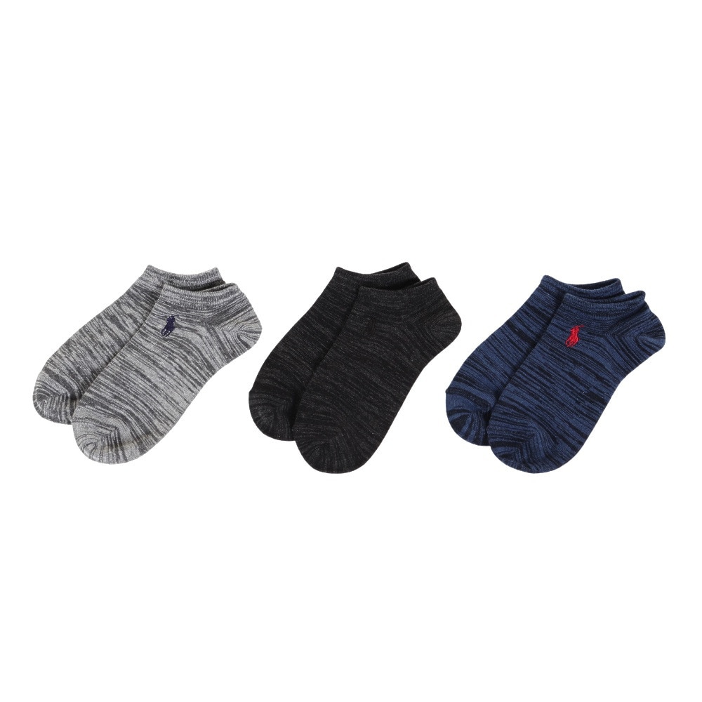 ポロ ラルフローレン（Polo Ralph Lauren）（レディース）アンクルソックス 3足組 23～25cm 3246226-01