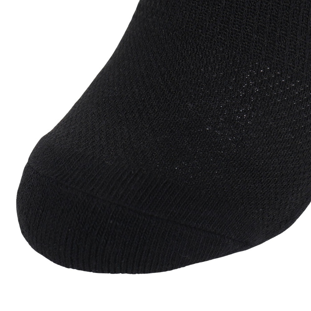 クー（Coo.）（レディース）パイル 3足組 アンクルソックス 895Q3OK0012BLK