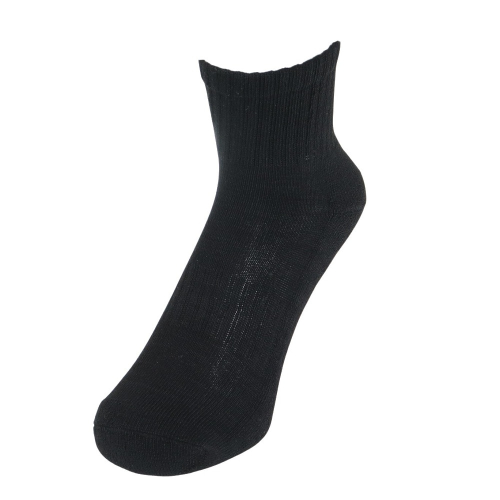 クー（Coo.）（レディース）ソックス 3足組 HEAT-X アンクル 895Q3OK0284 BLK