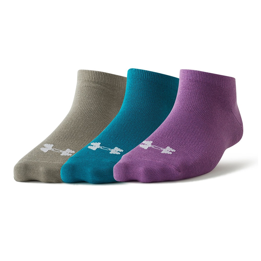 アンダーアーマー（UNDER ARMOUR）（レディース）ノーショー ソックス 3足組 1359233 289