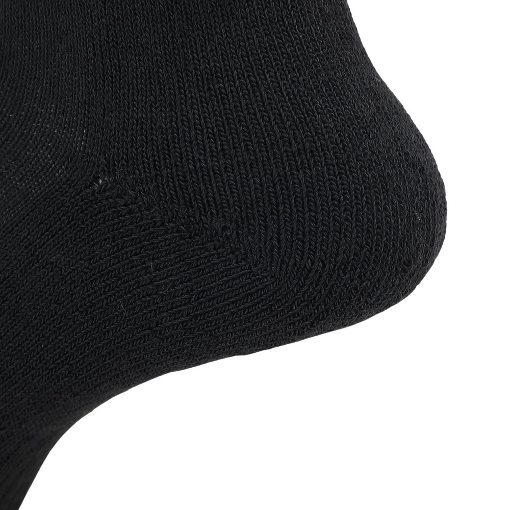 クー（Coo.）（レディース）ヒートクロス 3足組 アンクル丈 ソックス 895Q4GSA0055 BLK 黒 22-25cm 抗菌防臭