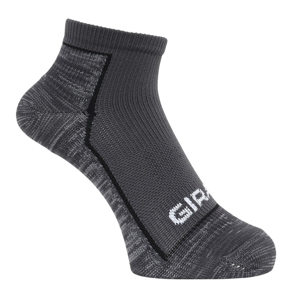 ジローム（GIRAUDM）（レディース）靴下 シャインアンクルソックス 3足組 22-25センチ SK5S0007-WA895-GRGSA BLK 伸縮 フィット ストレッチ シンプル