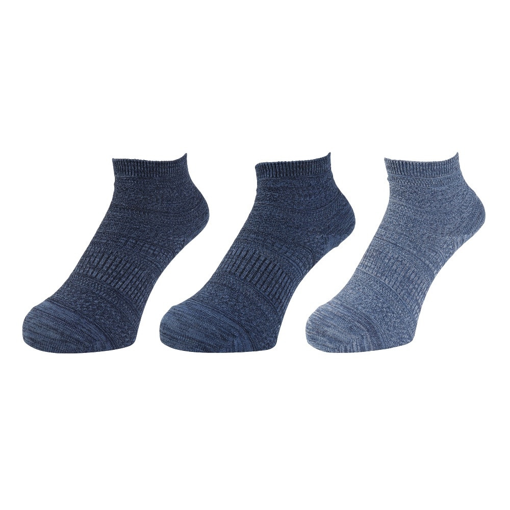 クー（Coo.）（レディース）消臭アンクル丈ソックス 3足組 BLU3  22-25センチ 895CO5GSA0032 BLU 吸汗速乾 消臭 防臭 抗菌 新調 新学期 新生活 