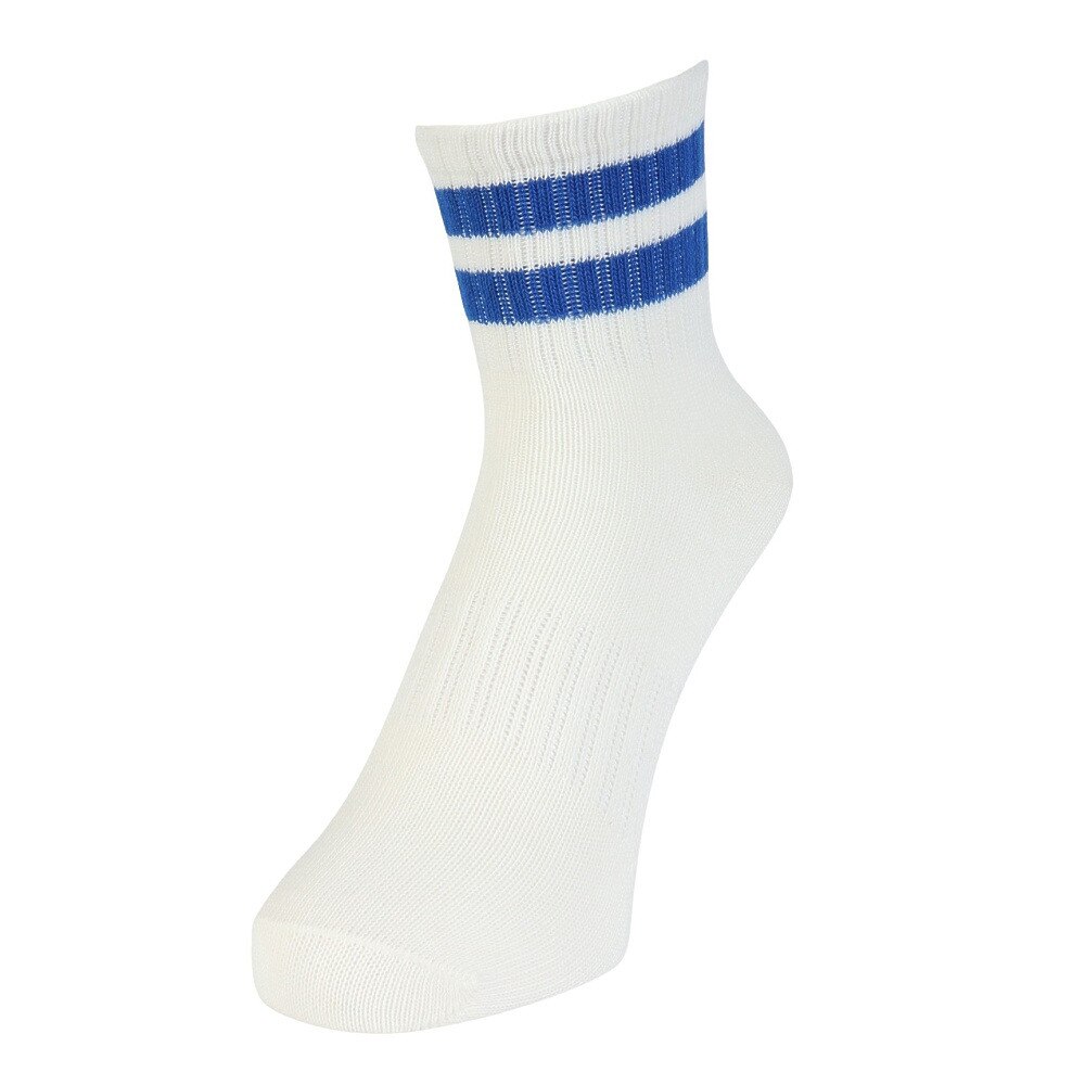 クー（Coo.）（レディース）靴下 アンクル丈ソックス 3足組 LGYDGYBLU 22-25センチ 895CO5GSA0044 LGY ラインソックス 抗菌 防臭 シンプル カジュアル 新調 