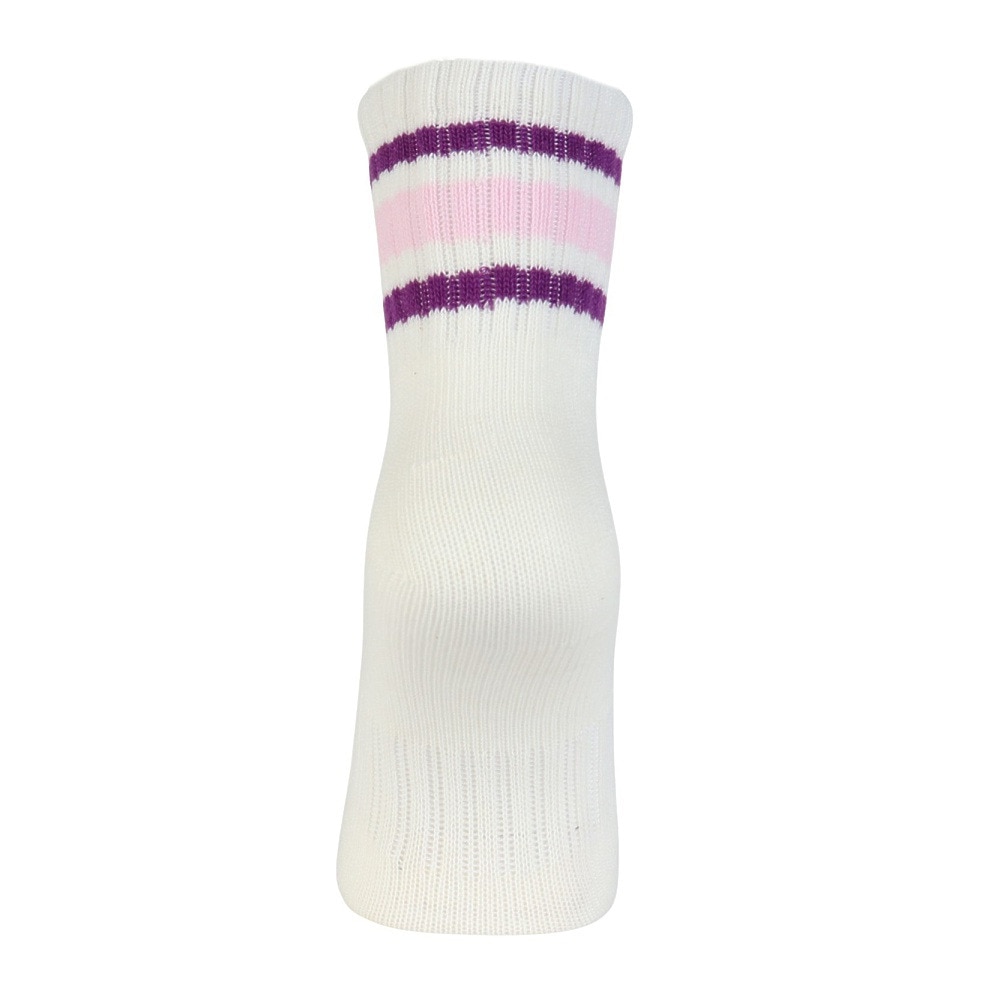 クー（Coo.）（レディース）靴下 アンクル丈ソックス 3足組 NVYPNKLGN 22-25センチ 895CO5GSA0045 NVY ラインソックス 抗菌 防臭 シンプル カジュアル 新調 