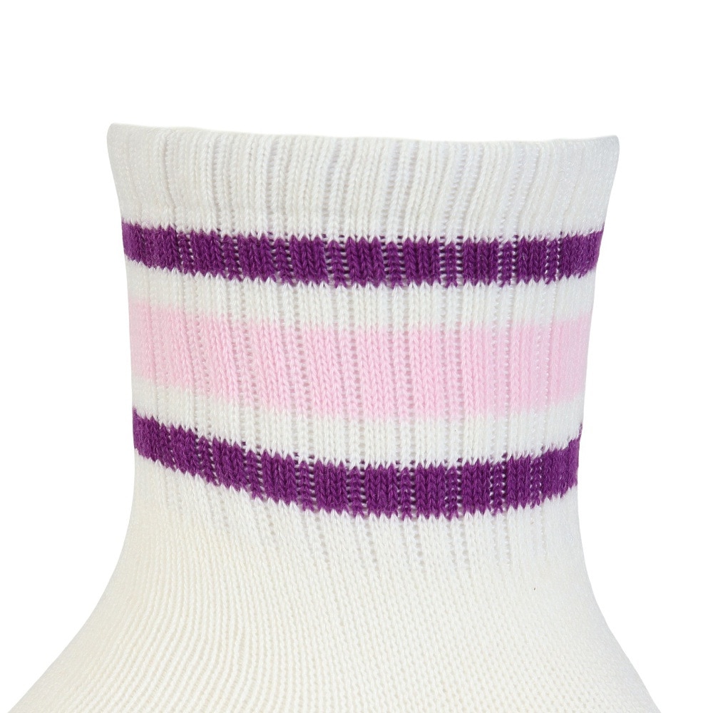 クー（Coo.）（レディース）靴下 アンクル丈ソックス 3足組 NVYPNKLGN 22-25センチ 895CO5GSA0045 NVY ラインソックス 抗菌 防臭 シンプル カジュアル 新調 