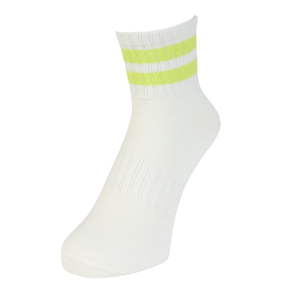 クー（Coo.）（レディース）靴下 アンクル丈ソックス 3足組 NVYPNKLGN 22-25センチ 895CO5GSA0045 NVY ラインソックス 抗菌 防臭 シンプル カジュアル 新調 