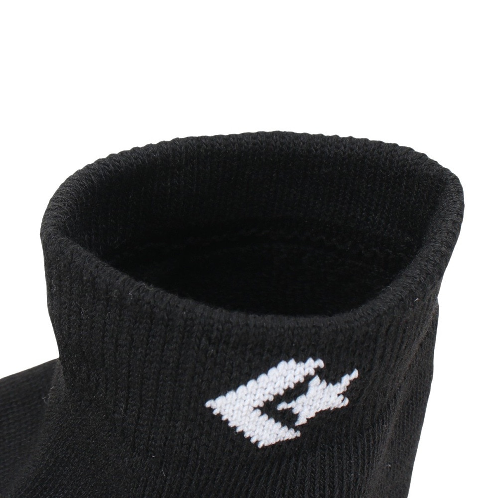 コンバース（CONVERSE）（レディース）アンクルソックス 3足組 黒 23-25センチ 41900021 シンプル スポーツ 部活 学生 私服 新調 衣替え 運動 ギフト プレゼント