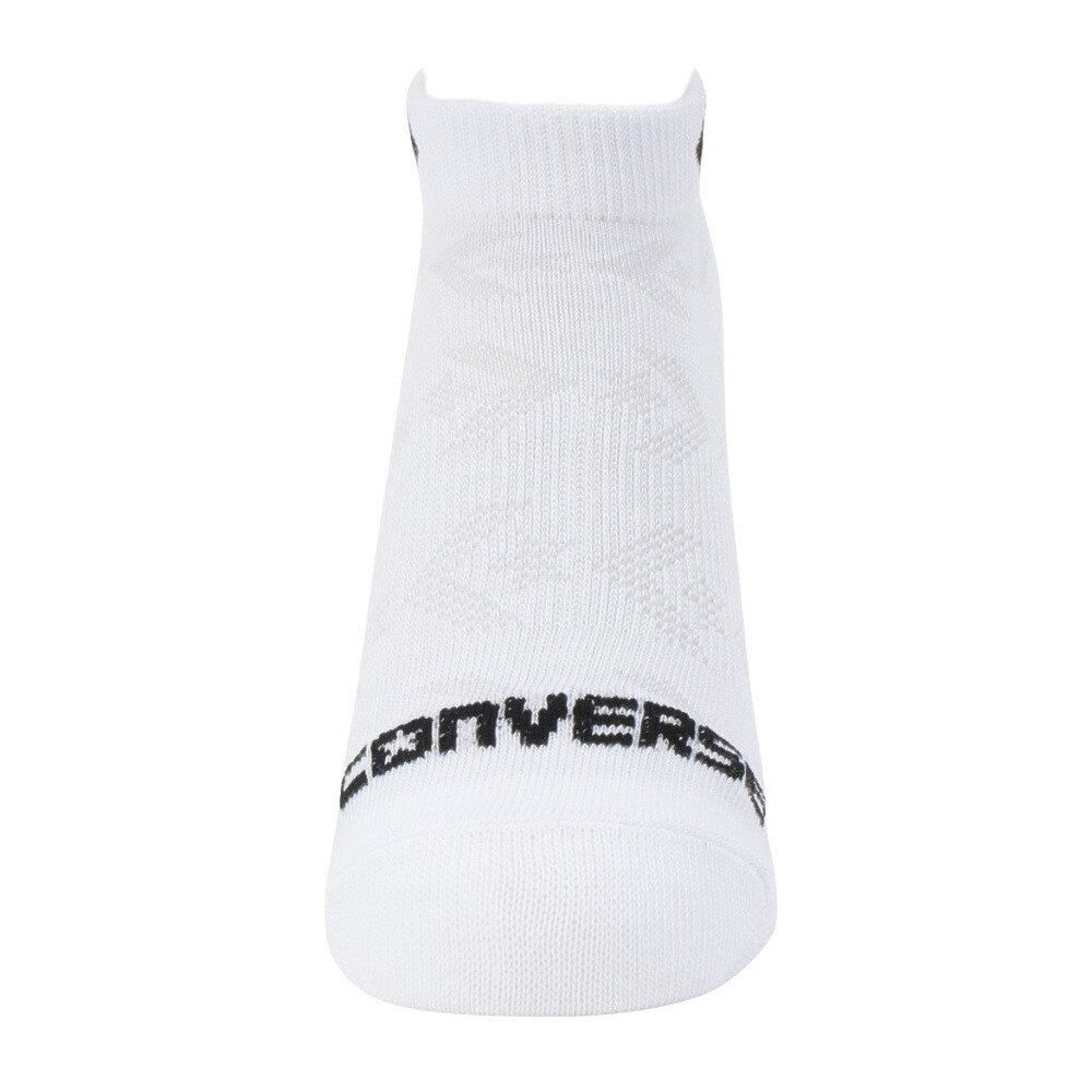 コンバース（CONVERSE）（レディース）アンクルソックス 3足組 メッシュ 白 23-25センチ 41900030 シンプル スポーツ 部活 学生 私服 新調 衣替え 運動 ギフト プレゼント