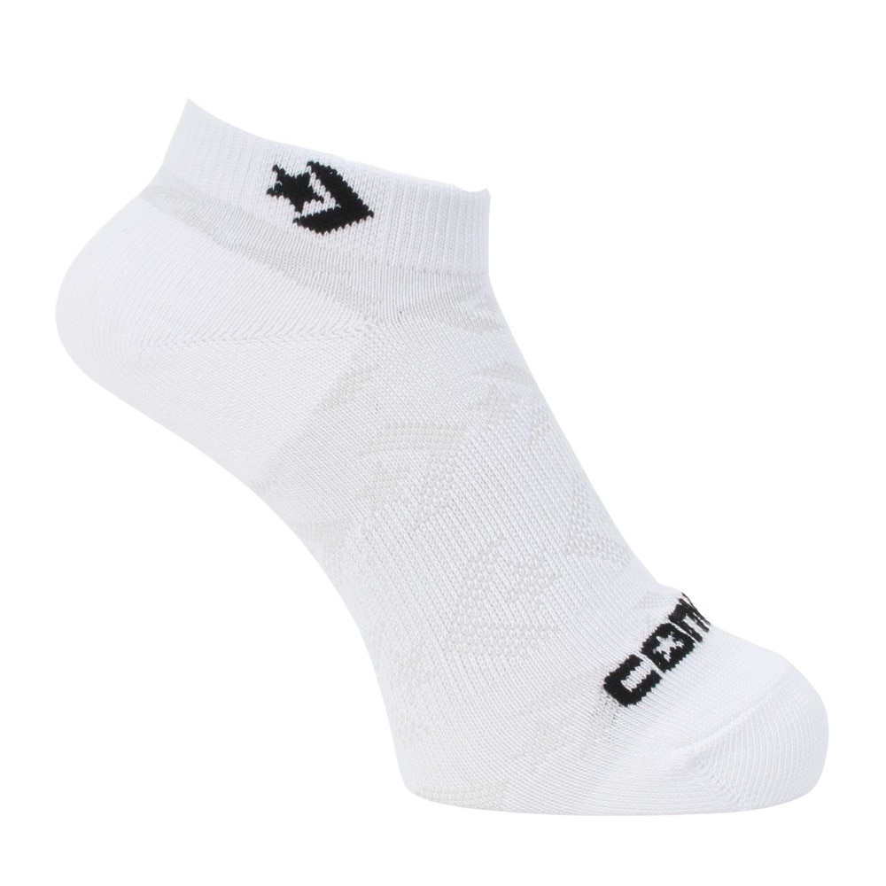 コンバース（CONVERSE）（レディース）アンクルソックス 3足組 メッシュ 白 23-25センチ 41900030 シンプル スポーツ 部活 学生 私服 新調 衣替え 運動 ギフト プレゼント