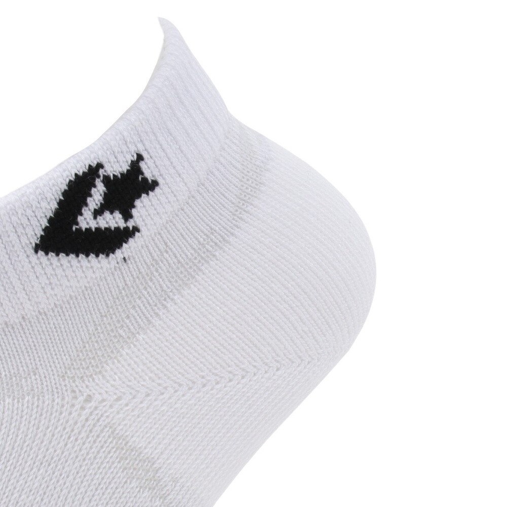 コンバース（CONVERSE）（レディース）アンクルソックス 3足組 メッシュ 白 23-25センチ 41900030 シンプル スポーツ 部活 学生 私服 新調 衣替え 運動 ギフト プレゼント