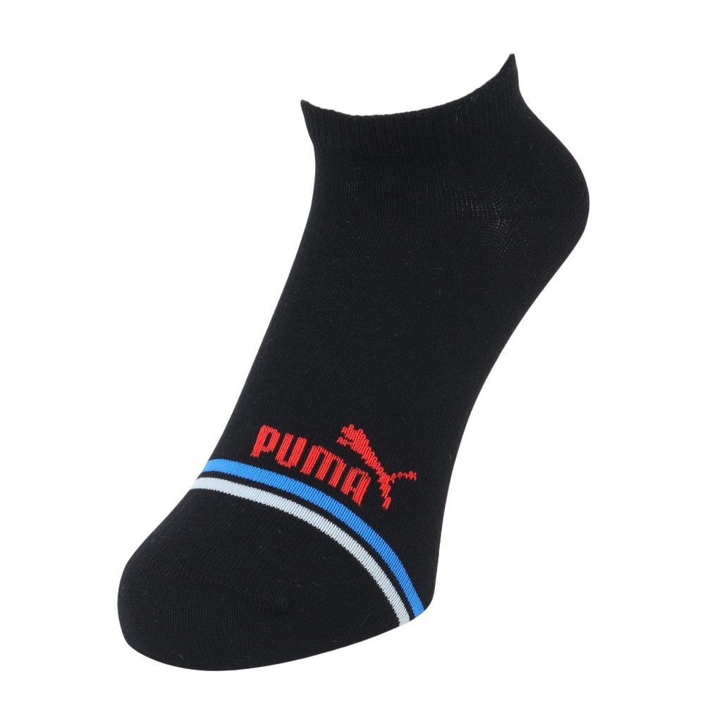 プーマ（PUMA）（レディース）靴下 ライン スニーカーソックス 3足組 23.0cm 3563217-02 3色セット