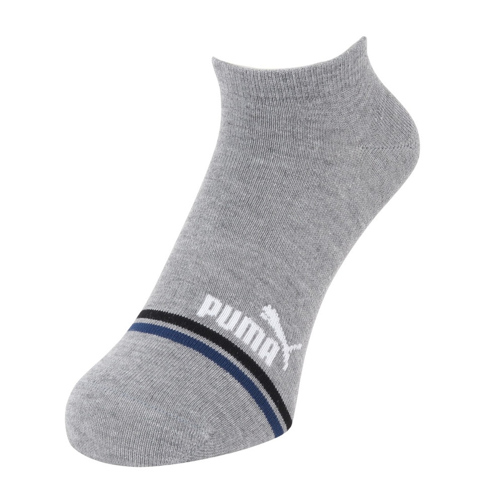 プーマ（PUMA）（レディース）靴下 ライン スニーカーソックス 3足組 23.0cm 3563217-02 3色セット