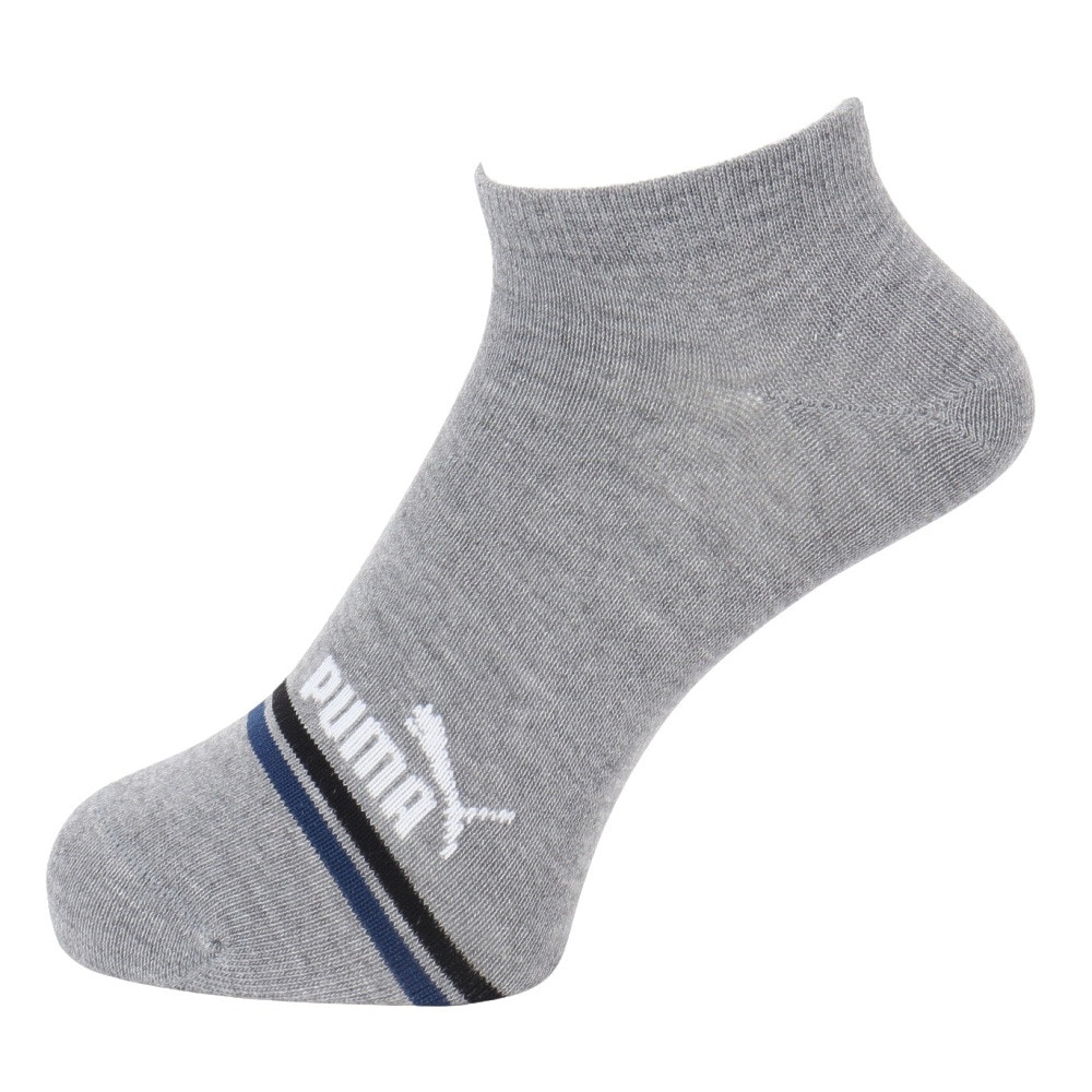 プーマ（PUMA）（レディース）靴下 ライン スニーカーソックス 3足組 23.0cm 3563217-02 3色セット