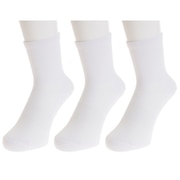 (レディース)ノンパイル レギュラーソックス 3足組 895PA9OK1546WHT