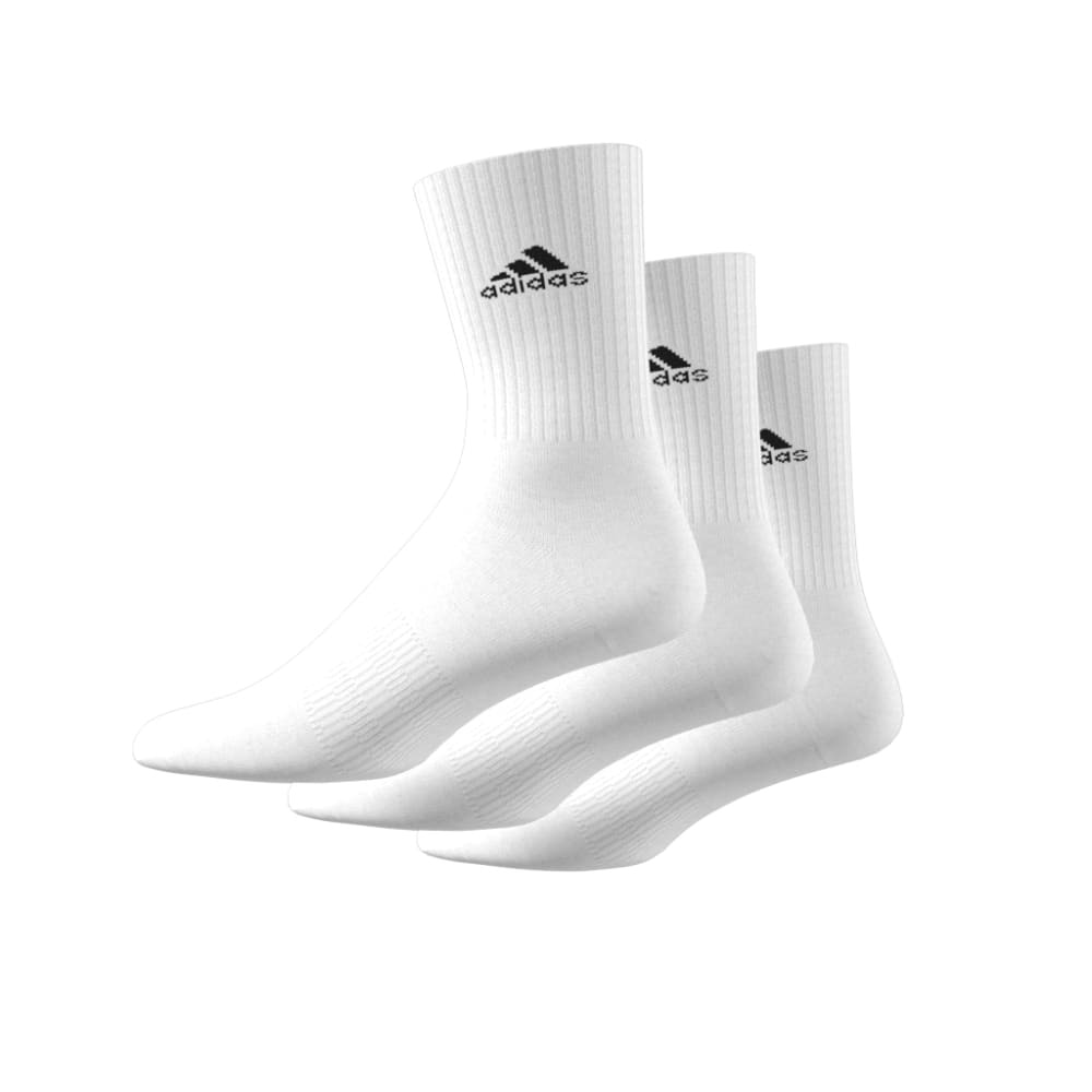 アディダス（adidas）（レディース）クッション クルーソックス 3足組 EBB96-HT3446