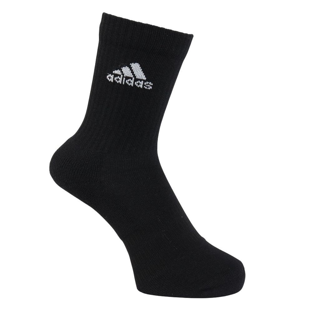 アディダス（adidas）（レディース）クッション クルーソックス 3足組 EBB96-IC1310
