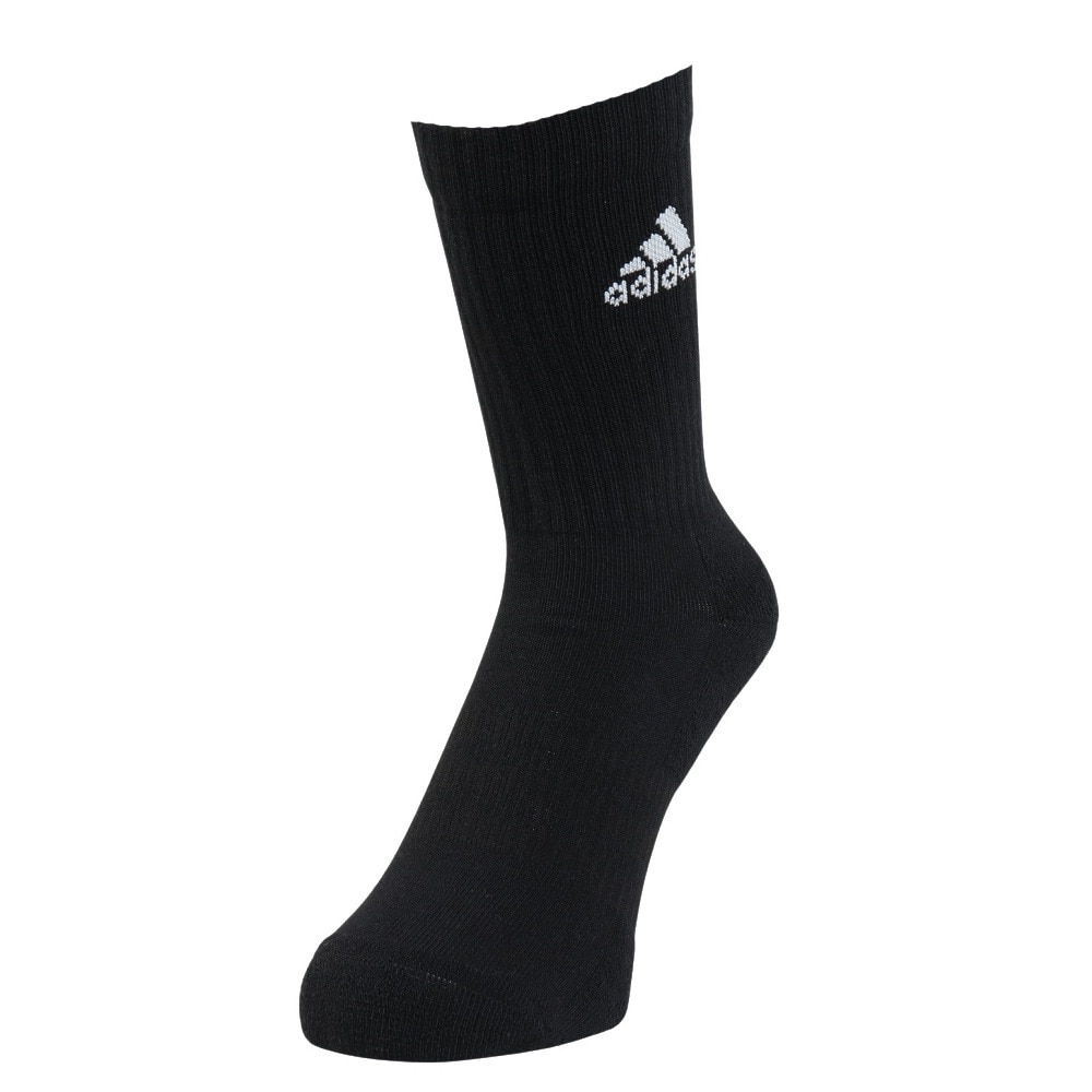 アディダス（adidas）（レディース）クッション クルーソックス 3足組 EBB96-IC1311