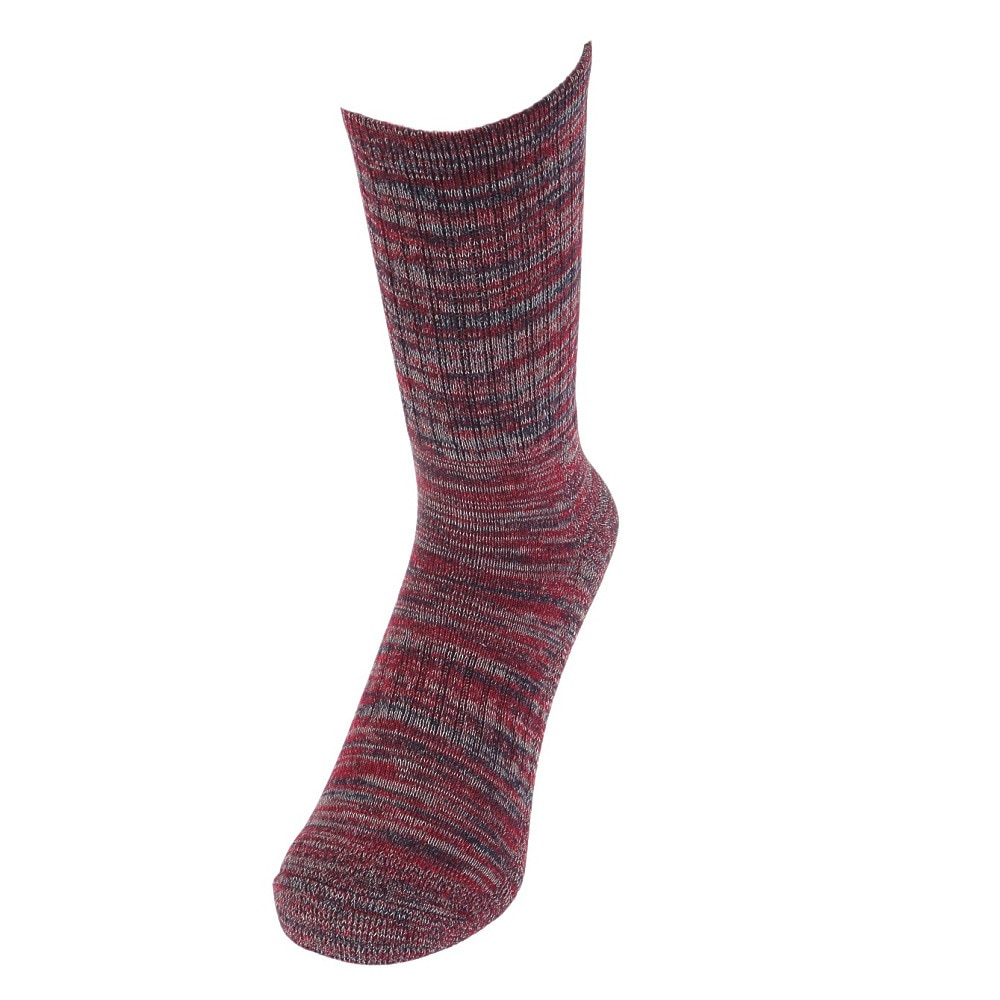 クー（Coo.）（レディース）ソックス 3足組 HEAT-X クルー 895Q3OK0283 REDNVYBLK 防寒 22cm