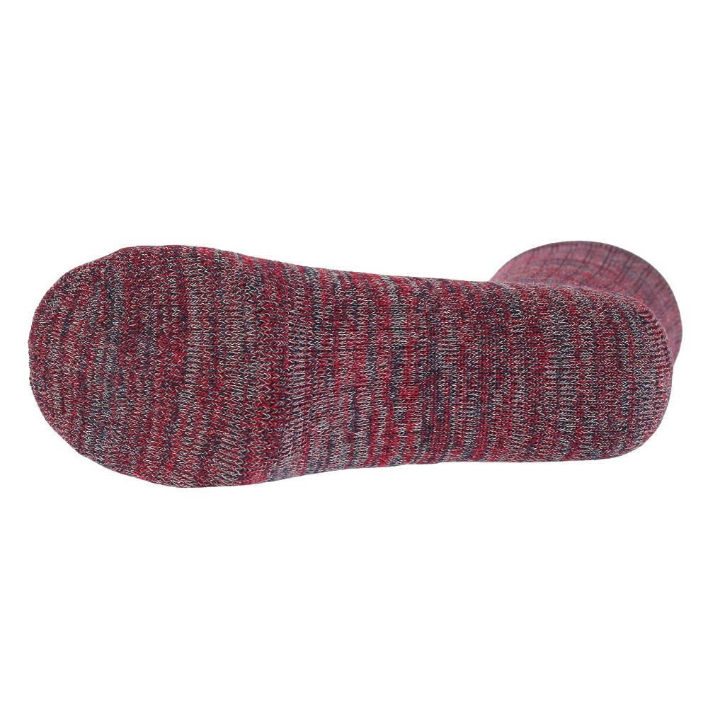 クー（Coo.）（レディース）ソックス 3足組 HEAT-X クルー 895Q3OK0283 REDNVYBLK 防寒 22cm