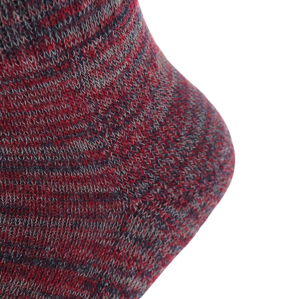 クー（Coo.）（レディース）ソックス 3足組 HEAT-X クルー 895Q3OK0283 REDNVYBLK 防寒 22cm