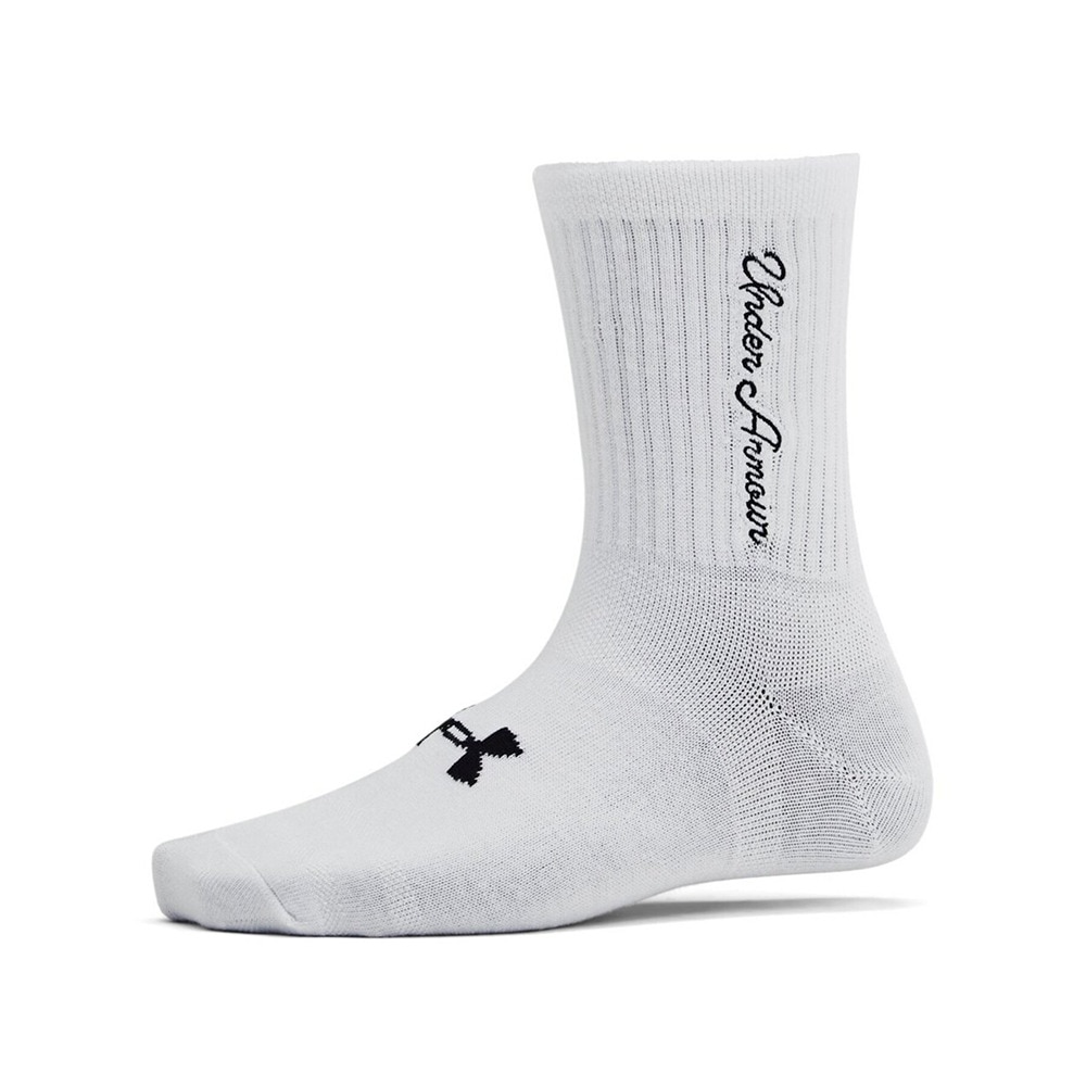 アンダーアーマー（UNDER ARMOUR）（レディース）エッセンシャル ノベルティ クルー ソックス 3足組 1382942 101