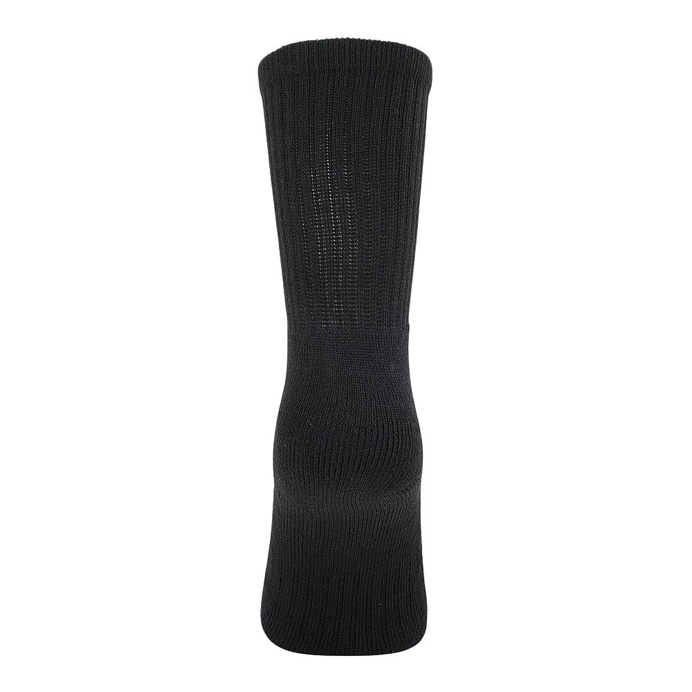 クー（Coo.）（レディース）ヒートクロス 3足組 クルー丈 ソックス 895Q4GSA0057 BLK 黒 22-25cm 抗菌防臭