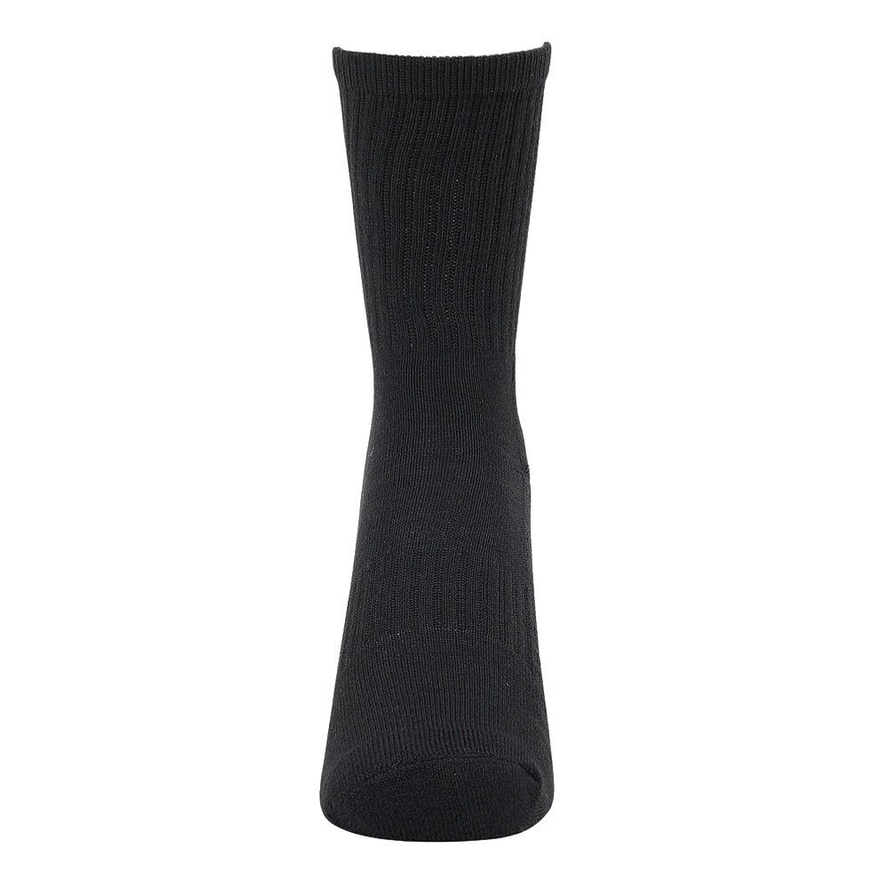 クー（Coo.）（レディース）ヒートクロス 3足組 クルー丈 ソックス 895Q4GSA0057 BLK 黒 22-25cm 抗菌防臭
