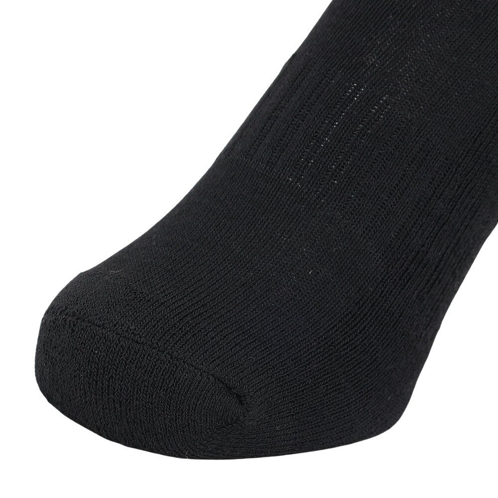 クー（Coo.）（レディース）ヒートクロス 3足組 クルー丈 ソックス 895Q4GSA0057 BLK 黒 22-25cm 抗菌防臭