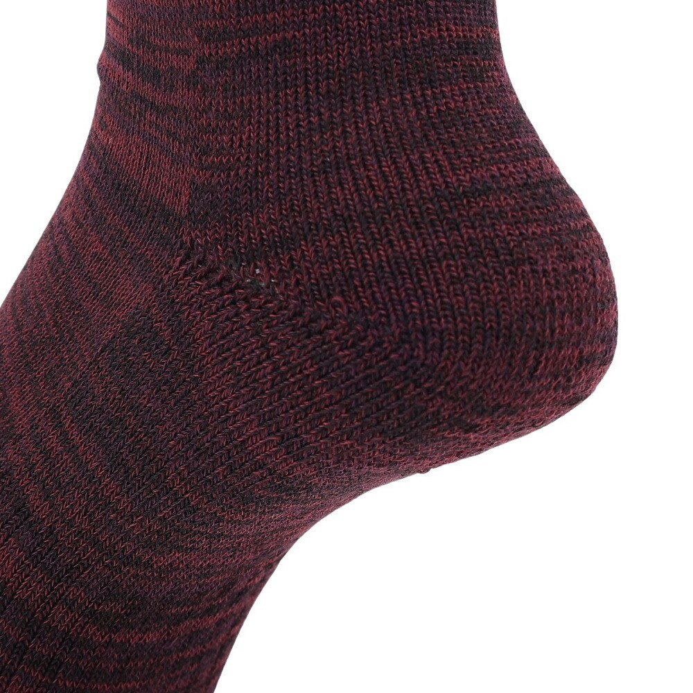 クー（Coo.）（レディース）ヒートクロス 3足組 クルー丈 ソックス 895Q4GSA0058 BRN 22-25cm 抗菌防臭