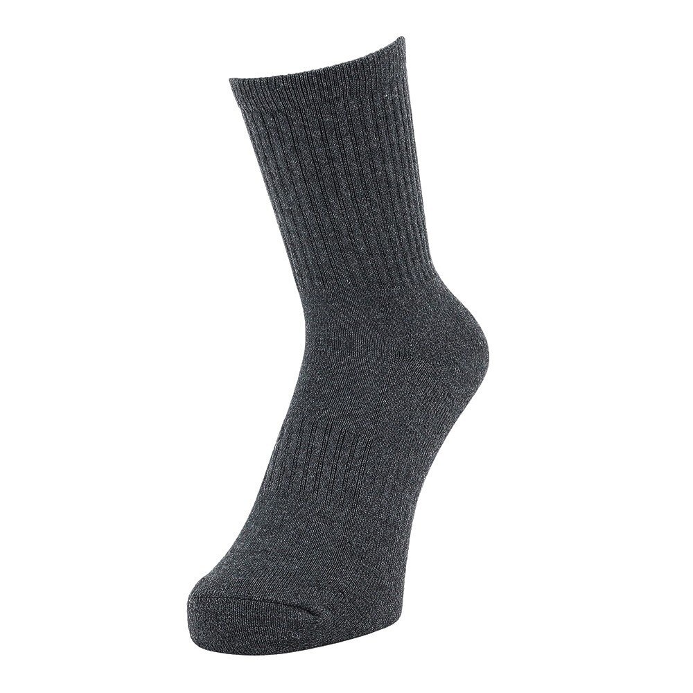 クー（Coo.）（レディース）ヒートクロス 3足組 クルー丈 ソックス 895Q4GSA0059 GRY 22-25cm 抗菌防臭