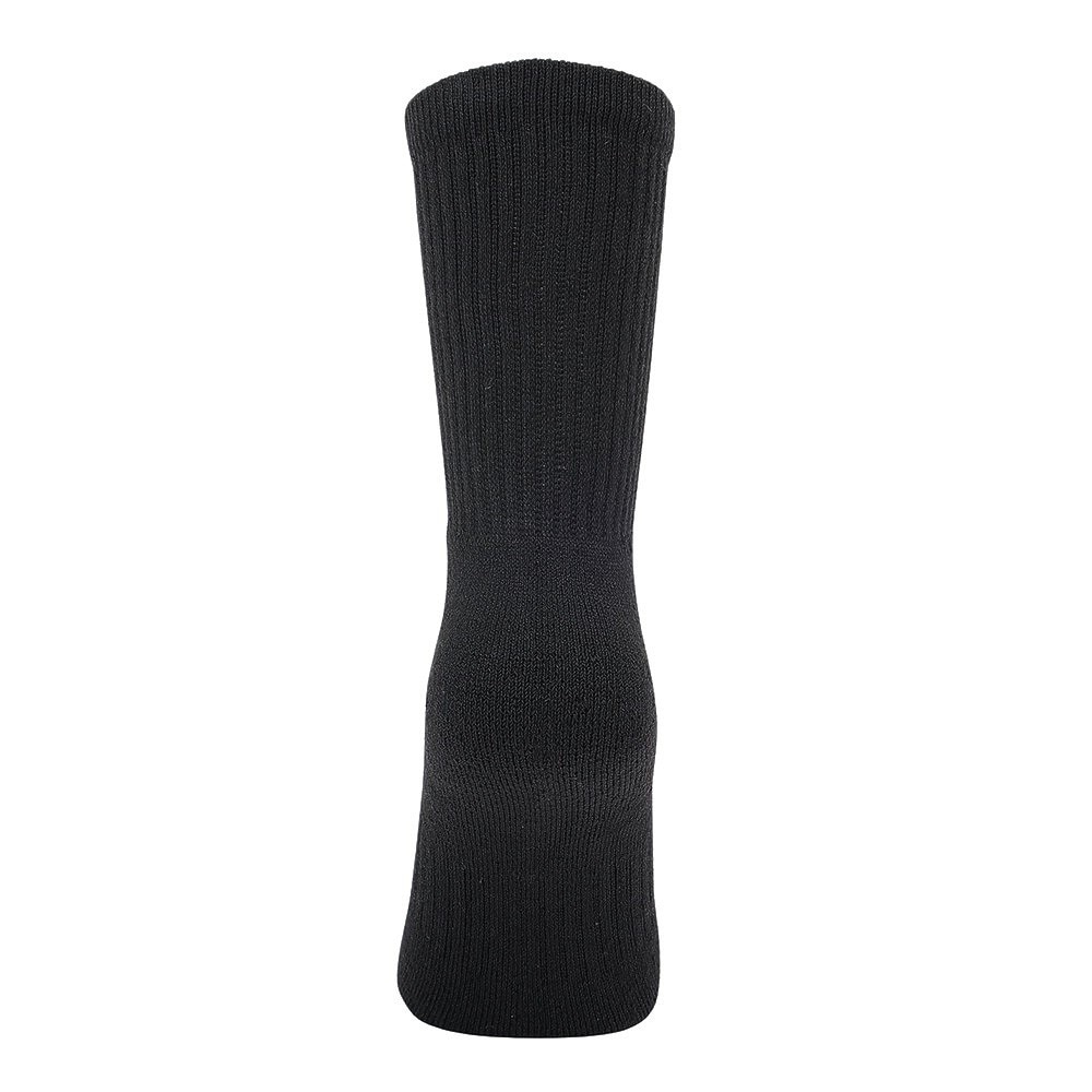 クー（Coo.）（レディース）ヒートクロス 3足組 クルー丈 ソックス 895Q4GSA0060 BLK 22-25cm 抗菌防臭