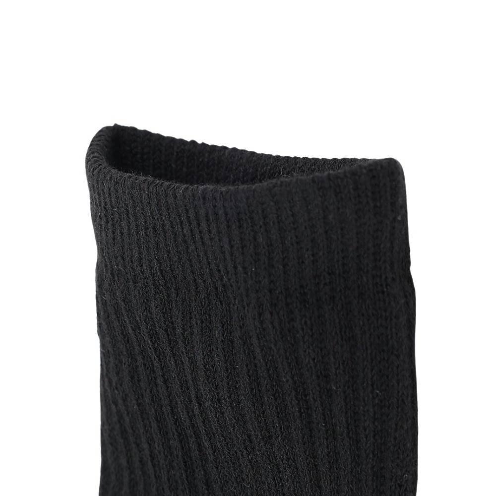 クー（Coo.）（レディース）ヒートクロス 3足組 クルー丈 ソックス 895Q4GSA0060 BLK 22-25cm 抗菌防臭