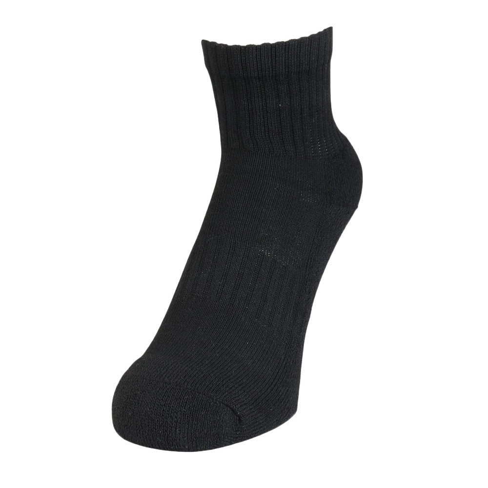その他ブランド（OTHER BRAND）（レディース）ヒートクロス アンクルソックス 3足組 895CO5GSA0067 BLK