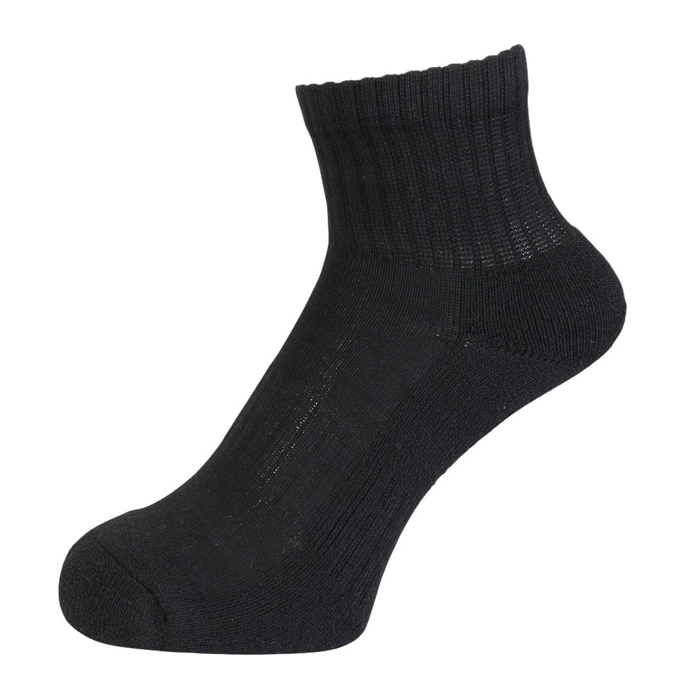 その他ブランド（OTHER BRAND）（レディース）ヒートクロス アンクルソックス 3足組 895CO5GSA0067 BLK