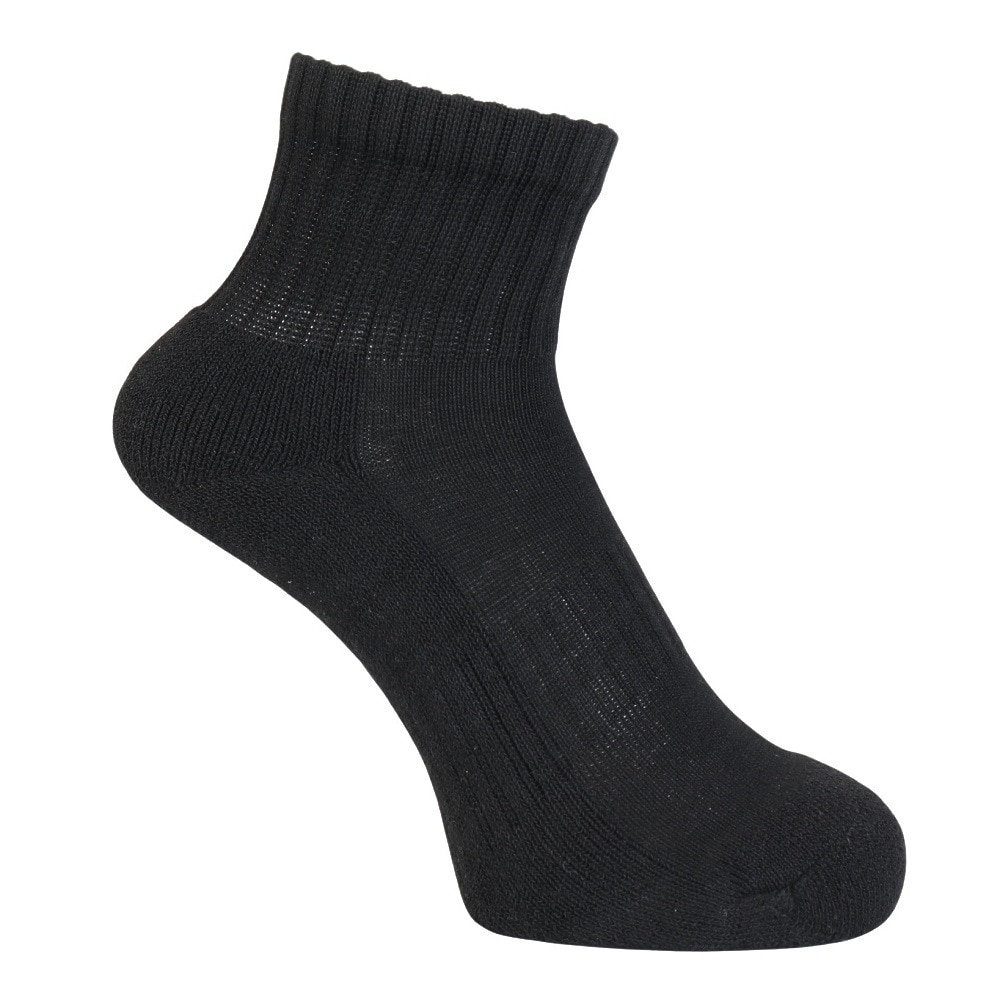 その他ブランド（OTHER BRAND）（レディース）ヒートクロス アンクルソックス 3足組 895CO5GSA0067 BLK