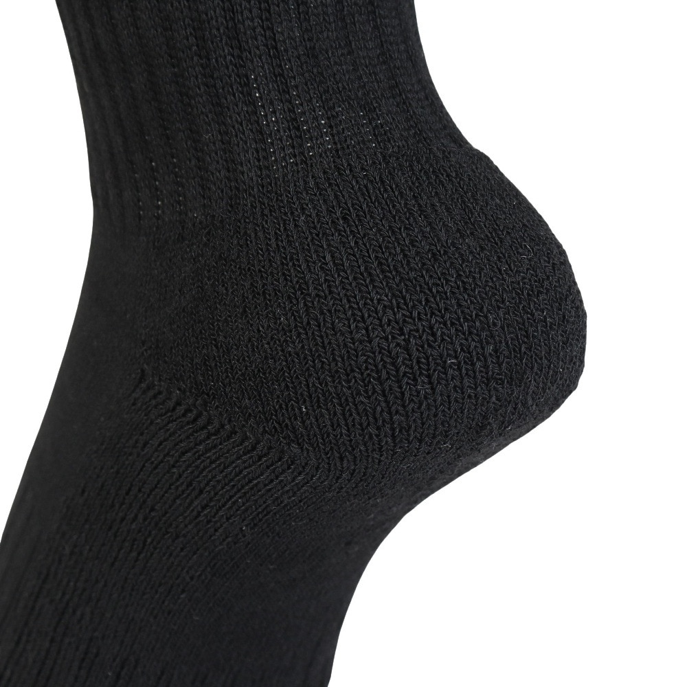 その他ブランド（OTHER BRAND）（レディース）ヒートクロス アンクルソックス 3足組 895CO5GSA0067 BLK