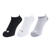 アンダーアーマー（UNDER ARMOUR）（レディース）ノーショー 3足組ソックス 1359233 ASSORTED/ASSORTED ACC