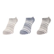 ノーブランド(NO BRAND)(レディース)3足組 ショートソックス SI 895NN2OK4676GRY