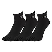 ミズノ(MIZUNO)(レディース)ショート丈5本指ソックス 3足組 32JX220290
