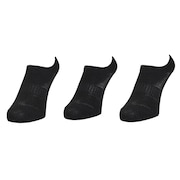 (レディース)接触冷感 HMショート丈ソックス 3足組 BLK3 895NN3OK0032 黒 22cm 吸汗速乾 接触冷感