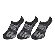 (レディース)接触冷感 HM スニーカーインソックス 3足組 BLK 895NN3OK0024